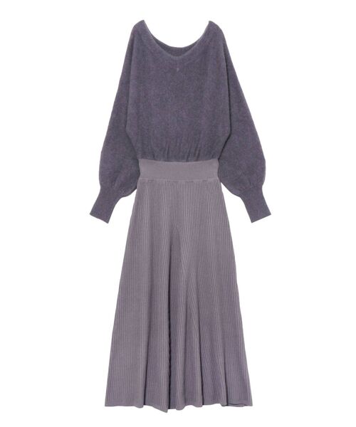 LAGUNAMOON（ラグナムーン）の「ラクーンフレアーニットワンピース（ワンピース・レディース・チャコールグレー/アイボリー/ミント・SMALL/MEDIUM）」の16枚目の写真