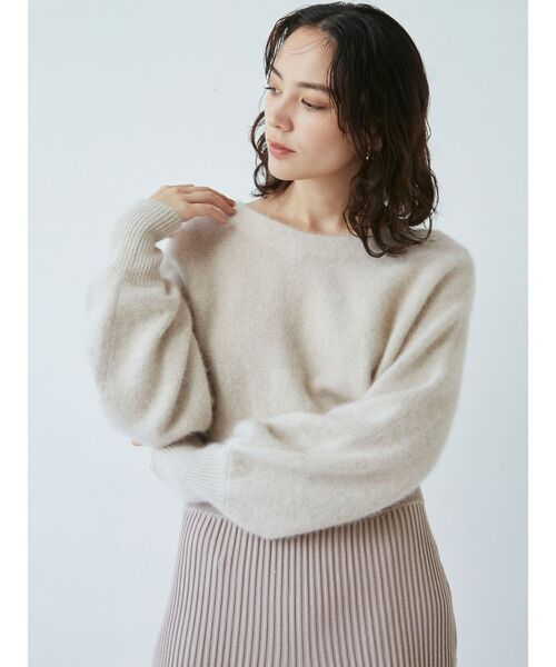 LAGUNAMOON（ラグナムーン）の「ラクーンフレアーニットワンピース（ワンピース・レディース・チャコールグレー/アイボリー/ミント・SMALL/MEDIUM）」の21枚目の写真