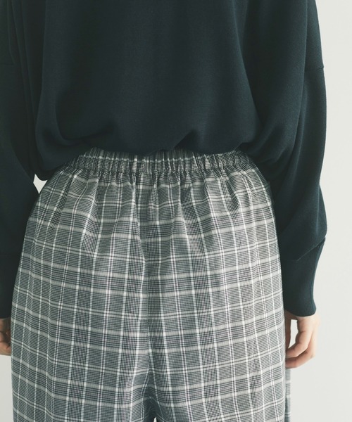 CRAFT STANDARD BOUTIQUE（クラフトスタンダードブティック）の「チェックエッグパンツ　＊◇（スラックス・レディース・グレー/ベージュ・M/L）」の10枚目の写真