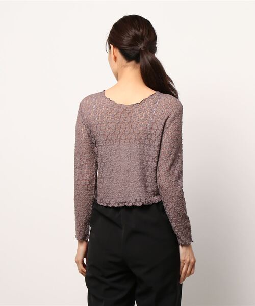 flower（フラワー）の「フラワリーバブルトップ（Tシャツ/カットソー・レディース・アイボリー/ブラウン・FREE）」の11枚目の写真