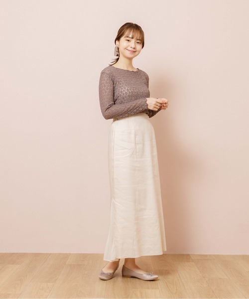 flower（フラワー）の「フラワリーバブルトップ（Tシャツ/カットソー・レディース・アイボリー/ブラウン・FREE）」の10枚目の写真