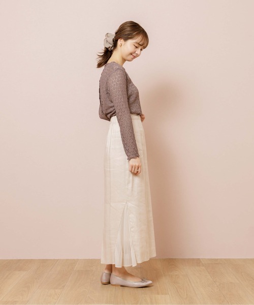 flower（フラワー）の「フラワリーバブルトップ（Tシャツ/カットソー・レディース・アイボリー/ブラウン・FREE）」の8枚目の写真