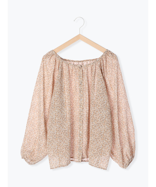 ehka sopo（エヘカソポ）の「【まる×ehka sopo】小花柄ブラウス（シャツ/ブラウス・レディース・ベージュ/ネイビー・ﾌﾘ-）」の10枚目の写真