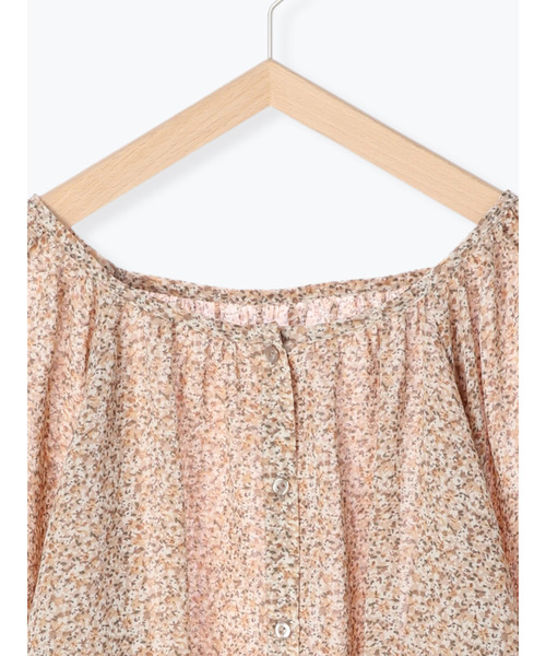 ehka sopo（エヘカソポ）の「【まる×ehka sopo】小花柄ブラウス（シャツ/ブラウス・レディース・ベージュ/ネイビー・ﾌﾘ-）」の22枚目の写真