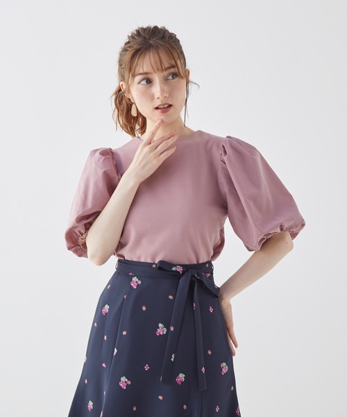 BE RADIANCE（ビーラディエンス）の「バルーンスリーブトップス（Tシャツ/カットソー・レディース・ブラック/ピンク/ブラウン・FREE）」の15枚目の写真