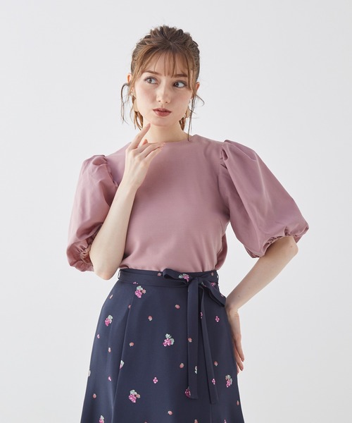 BE RADIANCE（ビーラディエンス）の「バルーンスリーブトップス（Tシャツ/カットソー・レディース・ブラック/ピンク/ブラウン・FREE）」の16枚目の写真