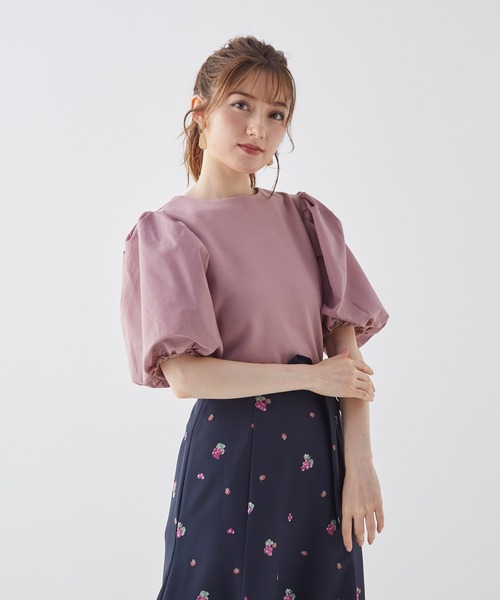 BE RADIANCE（ビーラディエンス）の「バルーンスリーブトップス（Tシャツ/カットソー・レディース・ブラック/ピンク/ブラウン・FREE）」の12枚目の写真