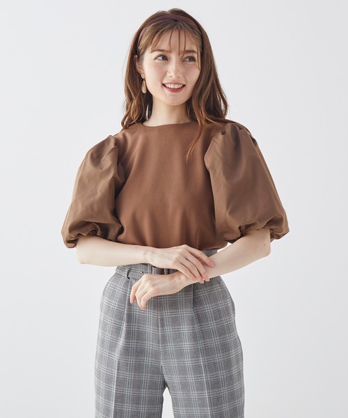 BE RADIANCE（ビーラディエンス）の「バルーンスリーブトップス（Tシャツ/カットソー・レディース・ブラック/ピンク/ブラウン・FREE）」の7枚目の写真