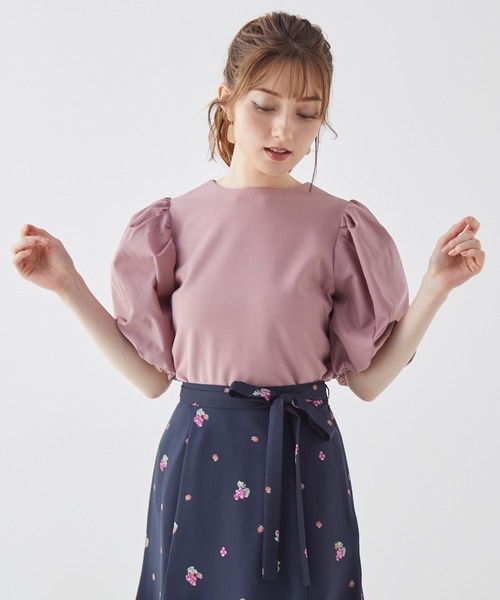 BE RADIANCE（ビーラディエンス）の「バルーンスリーブトップス（Tシャツ/カットソー・レディース・ブラック/ピンク/ブラウン・FREE）」の18枚目の写真