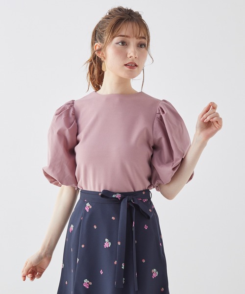 BE RADIANCE（ビーラディエンス）の「バルーンスリーブトップス（Tシャツ/カットソー・レディース・ブラック/ピンク/ブラウン・FREE）」の19枚目の写真