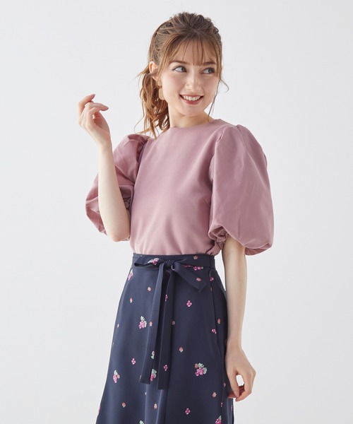 BE RADIANCE（ビーラディエンス）の「バルーンスリーブトップス（Tシャツ/カットソー・レディース・ブラック/ピンク/ブラウン・FREE）」の14枚目の写真