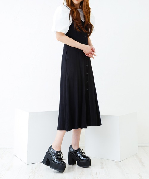 attagirl(アタガール)の「厚底プラットフォームビジューベルトブーティー(ドレスシューズ・レディース・ブラック系その他/ホワイト・S/M/L/LL/3L)」の13枚目の写真