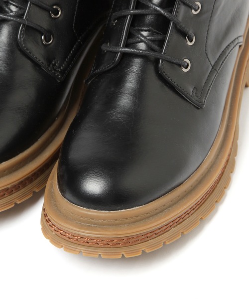 niko and...（ニコアンド）の「オリジナルレースアップブーツ（ブーツ・レディース・アイボリー/ブラック・SMALL/MEDIUM/LARGE）」の7枚目の写真