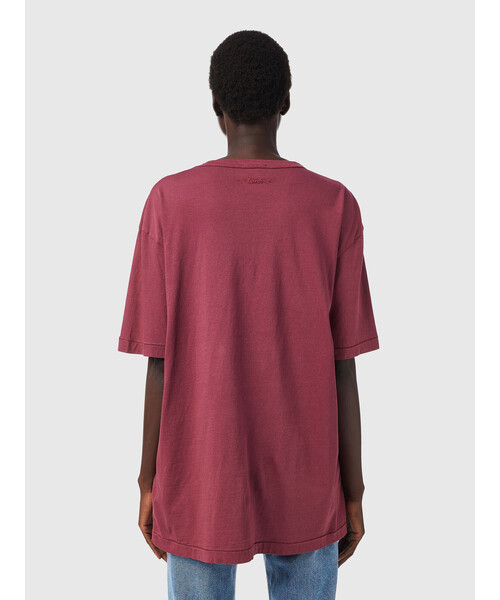 DIESEL(ディーゼル)の「レディース Tシャツ トップス カットソー シンプル ビッグシルエット スーパーリラックス(Tシャツ/カットソー・レディース・グレー/エンジ/ブルー・MEDIUM/X-SMALL/SMALL/LARGE)」の9枚目の写真