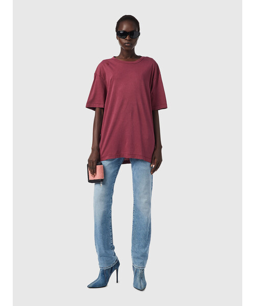 DIESEL(ディーゼル)の「レディース Tシャツ トップス カットソー シンプル ビッグシルエット スーパーリラックス(Tシャツ/カットソー・レディース・グレー/エンジ/ブルー・MEDIUM/X-SMALL/SMALL/LARGE)」の14枚目の写真