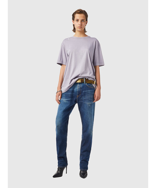 DIESEL(ディーゼル)の「レディース Tシャツ トップス カットソー シンプル ビッグシルエット スーパーリラックス(Tシャツ/カットソー・レディース・グレー/エンジ/ブルー・MEDIUM/X-SMALL/SMALL/LARGE)」の4枚目の写真