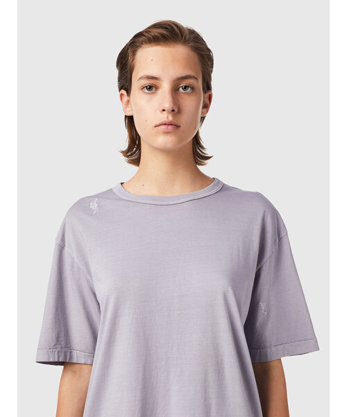 DIESEL(ディーゼル)の「レディース Tシャツ トップス カットソー シンプル ビッグシルエット スーパーリラックス(Tシャツ/カットソー・レディース・グレー/エンジ/ブルー・MEDIUM/X-SMALL/SMALL/LARGE)」の11枚目の写真