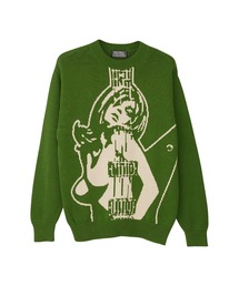 HYSTERIC GLAMOUR | GUITAR GIRL編込 プルオーバー(ニット/セーター)