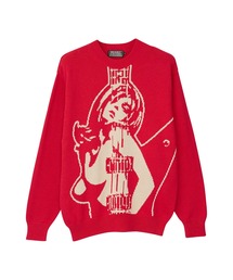 HYSTERIC GLAMOUR | GUITAR GIRL編込 プルオーバー(ニット/セーター)