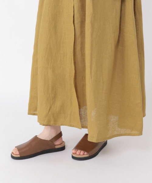 studio CLIP（スタディオクリップ）の「リネン100グルカタックスカート（スカート・レディース・ブラック/イエロー/グリーン・LARGE/MEDIUM）」の13枚目の写真