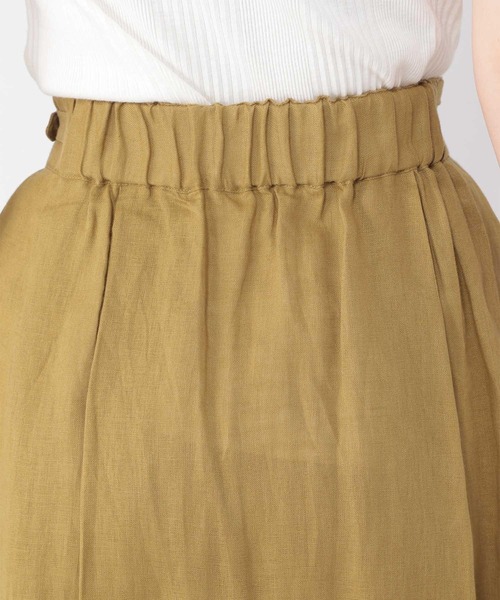 studio CLIP（スタディオクリップ）の「リネン100グルカタックスカート（スカート・レディース・ブラック/イエロー/グリーン・LARGE/MEDIUM）」の19枚目の写真