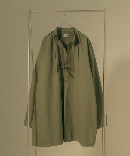 ARMY TWILL(アーミーツイル)の「ARMY TWILL Broken Twill Smock(シャツ/ブラウス・メンズ・ブラック/ベージュ/カーキ・MEDIUM/LARGE)」の12枚目の写真