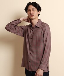 40ｃｔ＆525 | 70’sプリント シャツ(シャツ/ブラウス)