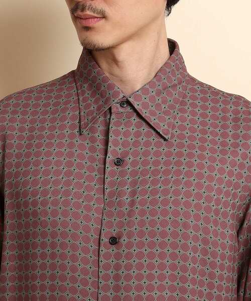 40ｃｔ＆525（フォーティーカラッツアンドゴーニーゴ）の「70’sプリント シャツ（シャツ/ブラウス・メンズ・ダークグリーン系/ピンク系その他2・01/04/03/02）」の3枚目の写真