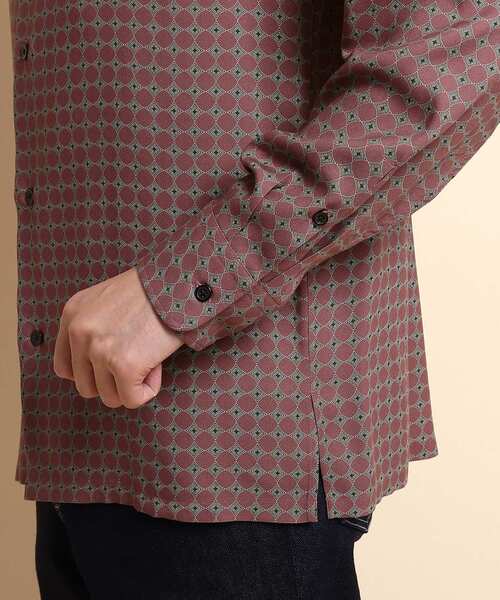 40ｃｔ＆525（フォーティーカラッツアンドゴーニーゴ）の「70’sプリント シャツ（シャツ/ブラウス・メンズ・ダークグリーン系/ピンク系その他2・01/04/03/02）」の9枚目の写真