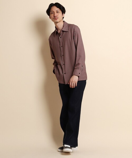 40ｃｔ＆525（フォーティーカラッツアンドゴーニーゴ）の「70’sプリント シャツ（シャツ/ブラウス・メンズ・ダークグリーン系/ピンク系その他2・01/04/03/02）」の8枚目の写真