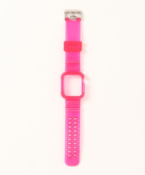 Fun & Daily（ファンアンドデイリー）の「AppleWatch Clear Band / アップルウォッチバンド（デジタル腕時計・レディース・ブラック/グリーン/クリア/オレンジ/ピンク・A/B）」の4枚目の写真