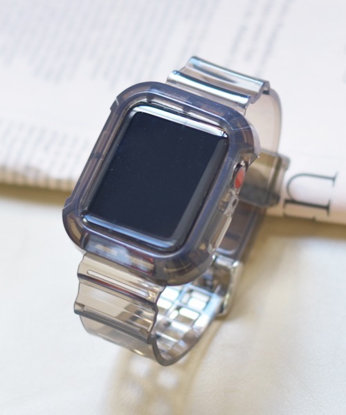 Fun & Daily（ファンアンドデイリー）の「AppleWatch Clear Band / アップルウォッチバンド（デジタル腕時計・レディース・ブラック/グリーン/クリア/オレンジ/ピンク・A/B）」の9枚目の写真