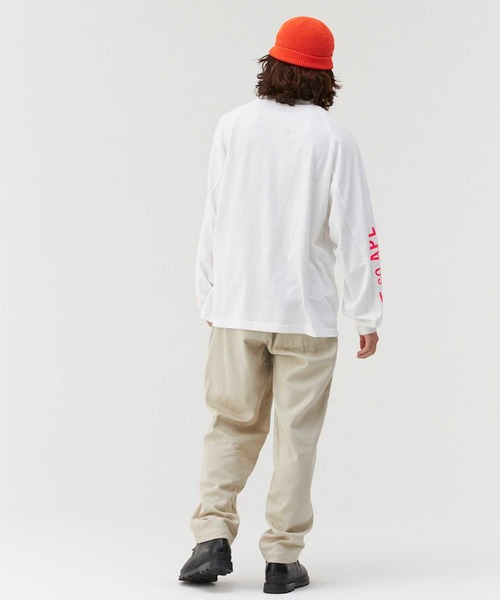 Not So Ape（ノットソーエイプ）の「スリーブロゴ モックネック Tシャツ（Tシャツ/カットソー・メンズ・ホワイト/ブラック/ベージュ・MEDIUM/LARGE/X-LARGE）」の18枚目の写真