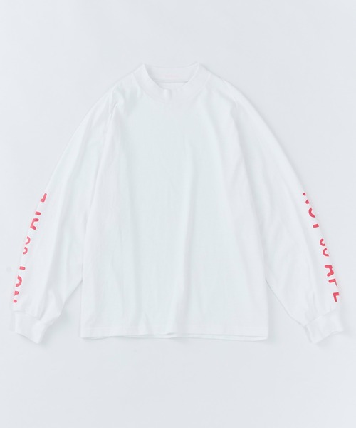 Not So Ape（ノットソーエイプ）の「スリーブロゴ モックネック Tシャツ（Tシャツ/カットソー・メンズ・ホワイト/ブラック/ベージュ・MEDIUM/LARGE/X-LARGE）」の5枚目の写真