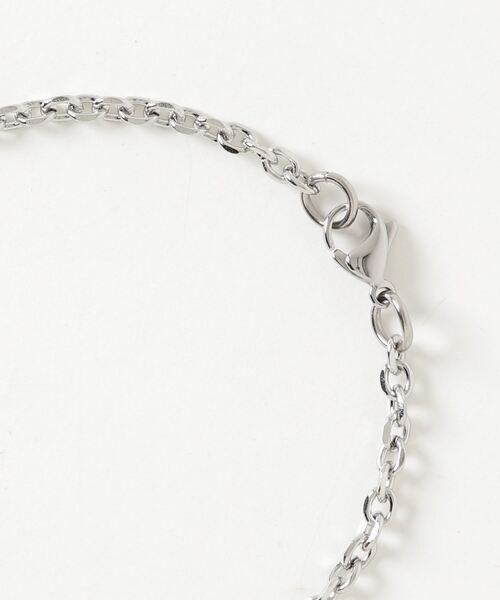 TWENTYONEAUGUST(トゥエンティワンオーガスト)の「A'GEM/9 × .kom『TWENTY ONE AUGUST』DIAMOND SMILEY FACE /ラインストーン スマイルネックレス(ネックレス・メンズ・シルバー・FREE)」の7枚目の写真