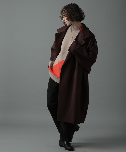HARE(ハレ)の「【WEARISTA×HARE】ハイショクウェーブニットプルオーバー(HARE)(ニット/セーター・メンズ・オレンジ/グリーン・SMALL/MEDIUM)」の7枚目の写真