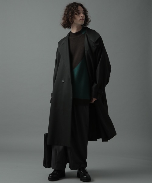 HARE(ハレ)の「【WEARISTA×HARE】ハイショクウェーブニットプルオーバー(HARE)(ニット/セーター・メンズ・オレンジ/グリーン・SMALL/MEDIUM)」の10枚目の写真