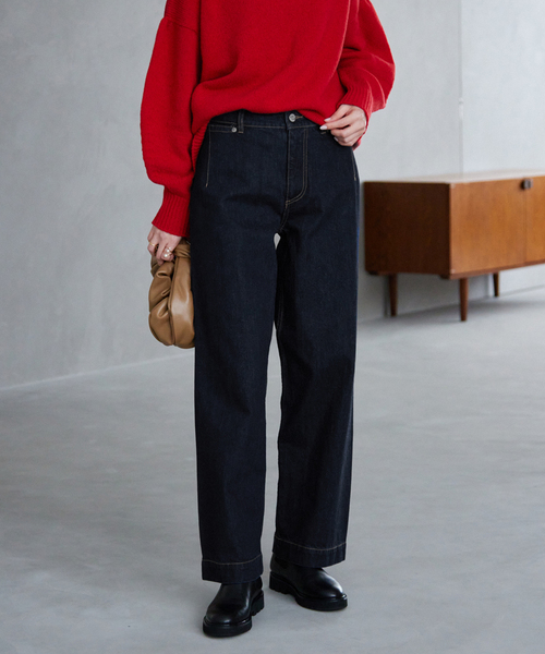 新品 スローブイエナ LE DENIM ルーズバギーパンツ 36 ブラック LE DENIM ルーズバギーパンツ | スローブ イエナ(SLOBE IENA