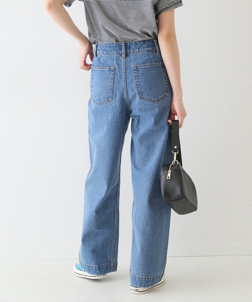 SLOBE IENA（スローブイエナ）の「LE DENIM バギーパンツ【洗濯機使用可能】◆（デニムパンツ・レディース・ナチュラル/ネイビー/ブルー系その他・34/40/38/36）」の18枚目の写真