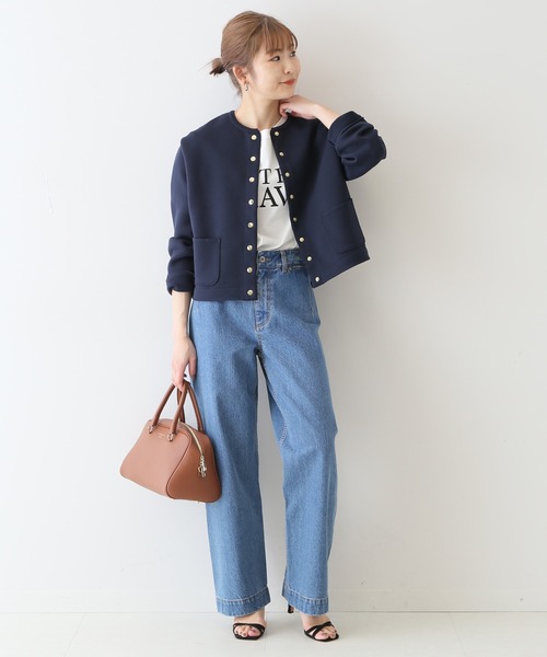 SLOBE IENA（スローブイエナ）の「LE DENIM バギーパンツ【洗濯機使用可能】◆（デニムパンツ・レディース・ナチュラル/ネイビー/ブルー系その他・34/40/38/36）」の19枚目の写真