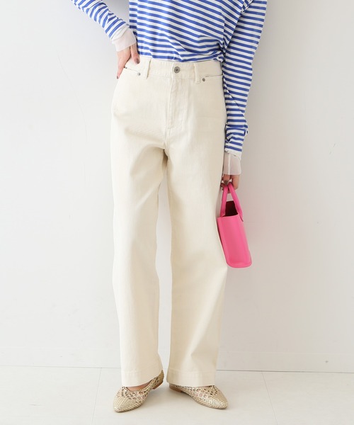 SLOBE IENA（スローブイエナ）の「LE DENIM バギーパンツ【洗濯機使用可能】◆（デニムパンツ・レディース・ナチュラル/ネイビー/ブルー系その他・34/40/38/36）」の8枚目の写真