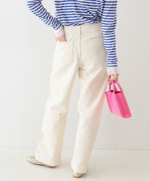 SLOBE IENA（スローブイエナ）の「LE DENIM バギーパンツ【洗濯機使用可能】◆（デニムパンツ・レディース・ナチュラル/ネイビー/ブルー系その他・34/40/38/36）」の10枚目の写真