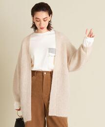 BEAUTY&YOUTH UNITED ARROWS | BY モヘヤミックスVネックニットカーディガン ∴(カーディガン/ボレロ)
