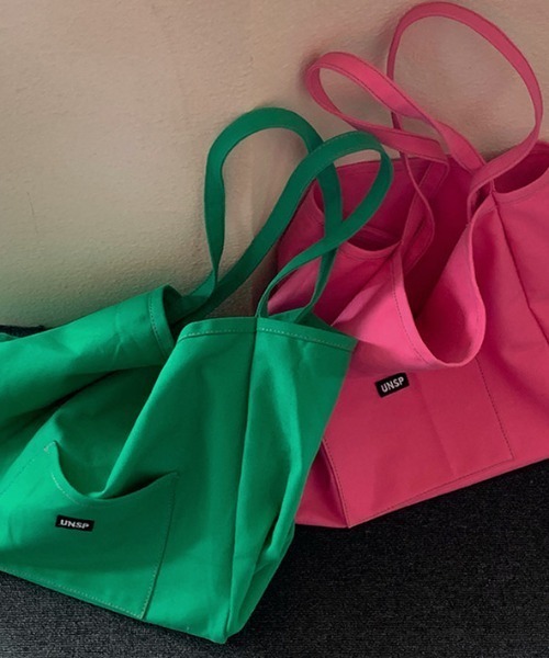 KOR（ケーオーアール）の「キャンバスカラートートバッグ（トートバッグ・レディース・イエロー/グリーン/オレンジ/ピンク・FREE）」の13枚目の写真