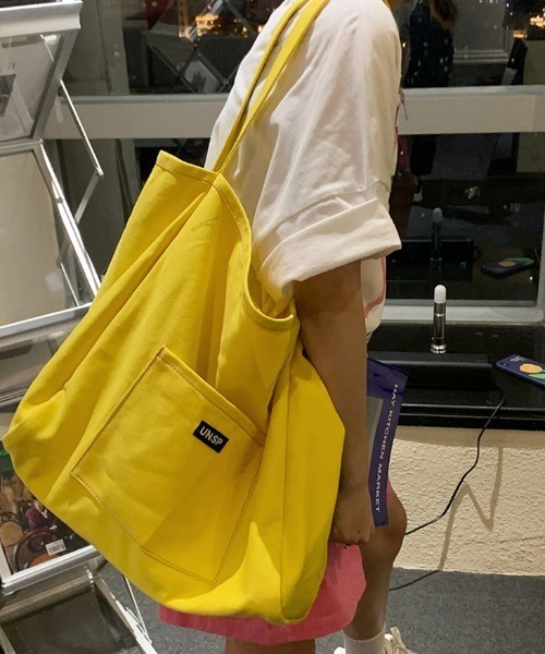 KOR（ケーオーアール）の「キャンバスカラートートバッグ（トートバッグ・レディース・イエロー/グリーン/オレンジ/ピンク・FREE）」の14枚目の写真