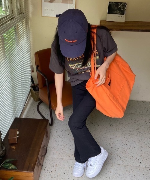 KOR（ケーオーアール）の「キャンバスカラートートバッグ（トートバッグ・レディース・イエロー/グリーン/オレンジ/ピンク・FREE）」の15枚目の写真