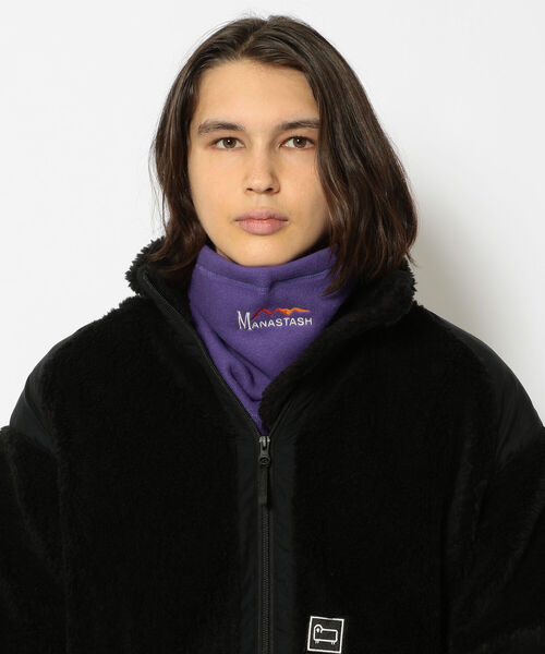 MANASTASH（マナスタッシュ）の「MANASTASH(マナスタッシュ)  POLARTEC NECK GAITER（ネックウォーマー/スヌード・メンズ・ブラック/パープル/オリーブ・FREE）」の8枚目の写真