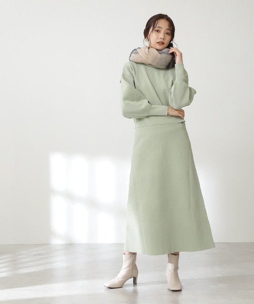 N.（N. Natural Beauty Basic）（エヌエヌナチュラルビューティーベーシック）の「◆フリンジチェックストール（ストール/ショール・レディース・ベージュ系その他・ﾌﾘ-）」の2枚目の写真