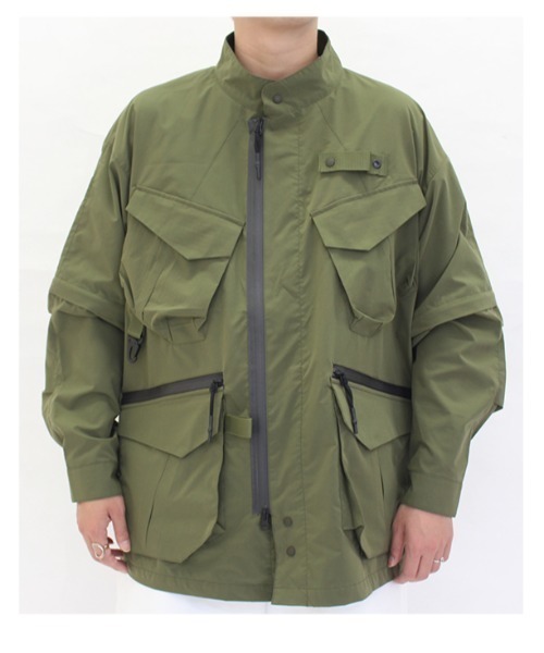 MANASTASH(マナスタッシュ)の「MANASTASH/マナスタッシュ EXTRA MILE INFINITY JACKET エクストラマイルインフィニティジャケット 7122038(ブルゾン・メンズ・ブラック/オリーブ・MEDIUM/LARGE/X-LARGE)」の5枚目の写真