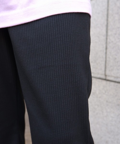 MANASTASH（マナスタッシュ）の「MANASTASH/マナスタッシュ  W's RIB　FLARE PANTS　ウィメンズ　リブフレアパンツ（その他パンツ・レディース・アイボリー/ブラック/ミント・MEDIUM）」の12枚目の写真